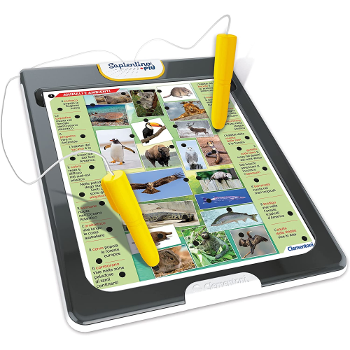 Eurotoys  CLEMENTONI 16728 SAPIENTINO ENCICLOPEDIA, Gioco elettronico, Penna  interattiva educativo - 7 ANNI + - CLEMENTONI - 8005125167289