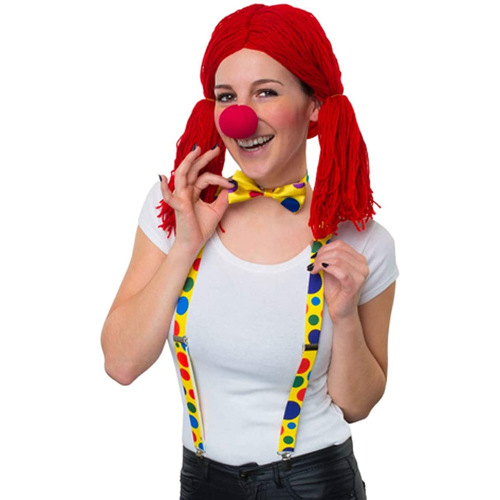 Eurotoys  18381 - FUNNY 55278 SET CLOWN ( BRETELLE, NASO, PAPILLON) -  FUNNY FASHION