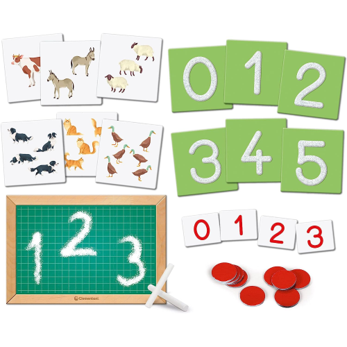 Eurotoys  8005125163618 - CLEMENTONI 16361 SAPIENTINO MONTESSORI NUMERI  TATTILI, GIOCO EDUCATIVO - 3 ANNI + - CLEMENTONI