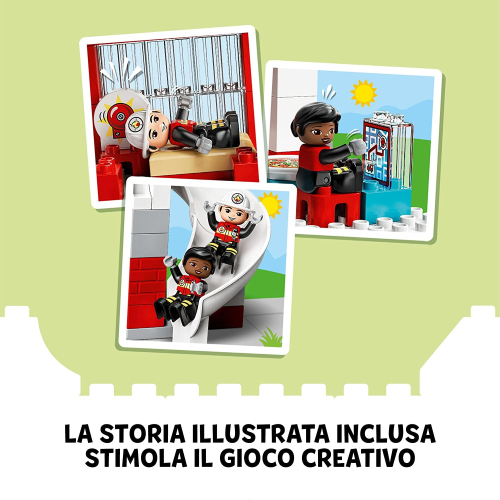 Caserma dei pompieri ed elicottero - LEGO® Duplo® - 10970 - Brickone -  Giocattoli di Qualità