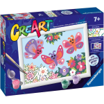 RAVENSBURGER 23721 CREA ART FARFALLE GLITTER - 7 ANNI +