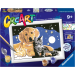 RAVENSBURGER 20045 CREA ART CUCCIOLI CIELO STELLATO - 7 ANNI +