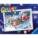 RAVENSBURGER 20264 CREA ART BABBO NATALE CON SLITTA