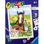 RAVENSBURGER 23572 CREA ART Puledro Con Gattini