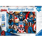 RAVENSBURGER 12001073 PUZZLES 100 PEZZI XXL AVENGERS - 6 ANNI +