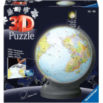 RAVENSBURGER 11549 PUZZLE 3D MAPPAMONDO CON LUCI - Night Edition - 10 ANNI +