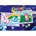 RAVENSBURGER 23699 CREA ART SERIE JUNIOR DIVERTENTI UNICORNI- 5 ANNI +