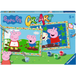 RAVENSBURGER 23570 CREA ART SERIE JUNIOR PEPPA PIG- 5 ANNI +