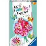 RAVENSBURGER 23678 BE CREATIVE - Paper Art Fiori e Farfalle - Gioco Creativo Fai-da-te - 6 ANNI+