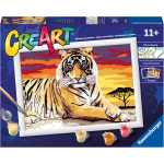 RAVENSBURGER 28937 CREA ART - TIGRE, Dipingere con i Numeri - 11 ANNI+