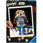 RAVENSBURGER 23731 CREA ART - STAR WARS, Darth Vader, Kit per Dipingere con i Numeri 