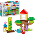 LEGO 10431 DUPLO Il Giardino e la Casa sull’Albero di Peppa Pig, Giochi Educativi per Bambine e Bambini da 2 Anni