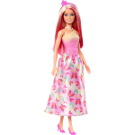 BARBIE HRR07 BARBIE PRINCIPESSE - Sirena, bambola con capelli fantasia e cerchietto incluso, indossa un corpetto ispirato alle conchiglie e code dai colori tropica