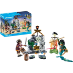 PLAYMOBIL 71420 Nascondiglio del Tesoro Pirata, alla Ricerca del Teschio di Cristallo, Un emozionante Mondo subacqueo 