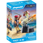 PLAYMOBIL 711421 Pirata con Cannone, Giocattolo per Bambini dai 4 Anni