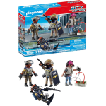 PLAYMOBIL 71146 City Action unità Speciale, Set 4 Personaggi, Include Un sommozzatore, Un coordinatore delle operazioni, Un Ufficiale e Un Cattivo