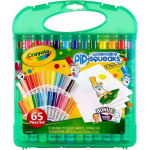 CRAYOLA 04-5227 Set Pennarelli Lavabili per Bambini, Valigetta con 25 pennarelli lavabili e fogli per disegnare, 65 pezzi