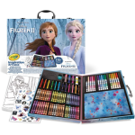 CRAYOLA 04-0635  FROZEN VALIGETTA DELL'ARTISTA - Kit Creativo con 115 Pezzi Assortiti, Età Consigliata: 5-10 Anni