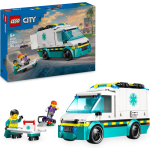 LEGO 60451 CITY Ambulanza di Emergenza Giocattolo con 2 Minifigure