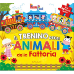 LIBRO Il trenino degli animali della fattoria. Ediz. illustrata Copertina rigida – 3 ANNI+