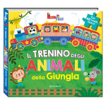 LIBRO Il trenino degli animali della GIUNGLA. Ediz. illustrata Copertina rigida – 3 ANNI+