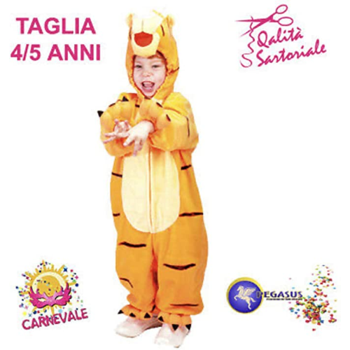 Eurotoys  13431 - COSTUME TIGROTTO 4/5 ANNI COD.0266 - PEGASUS